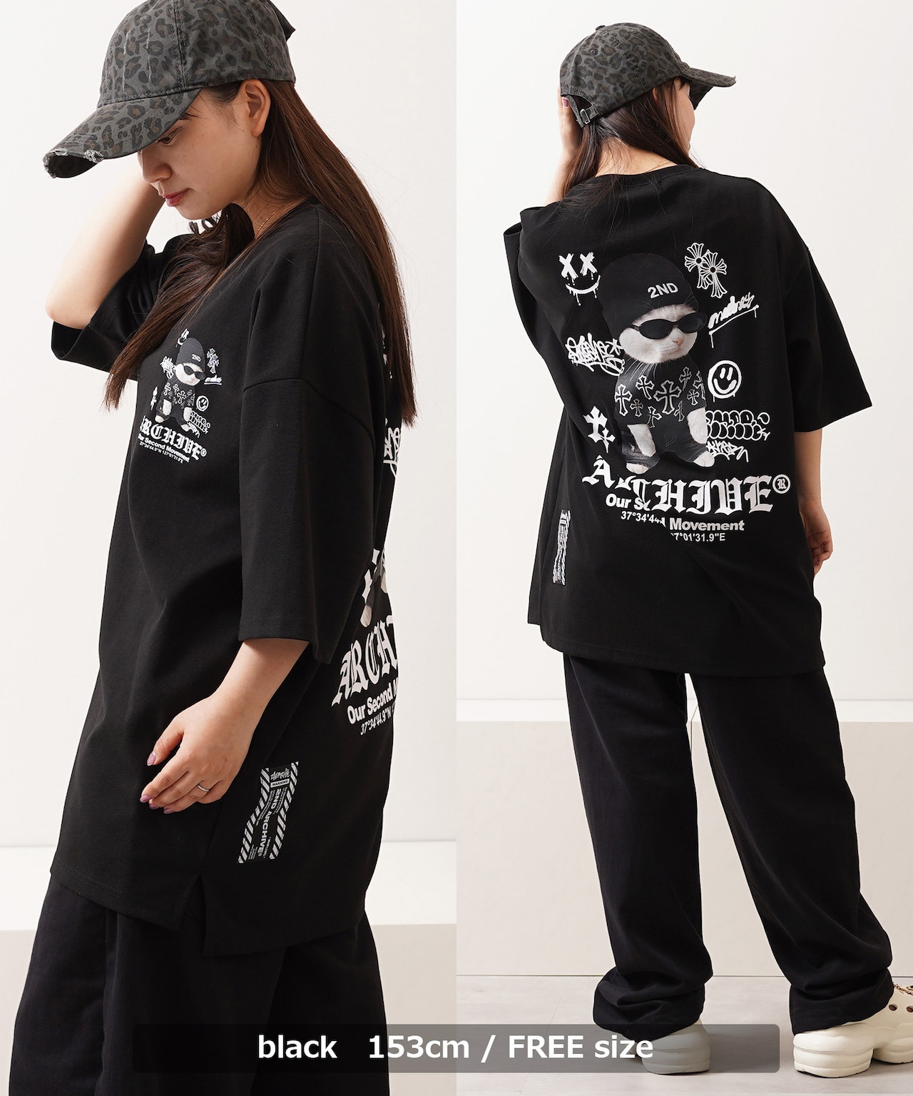 ◆2ND ARCHIVE 猫転写 Tee◆kr-26010