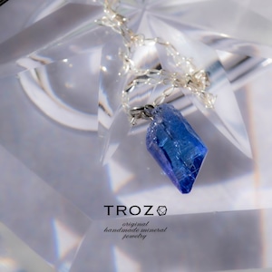 December【12 GemStones Collection 2022】 タンザナイト 鉱物原石 シルバー925 ネックレス 天然石 アクセサリー (No.2881)