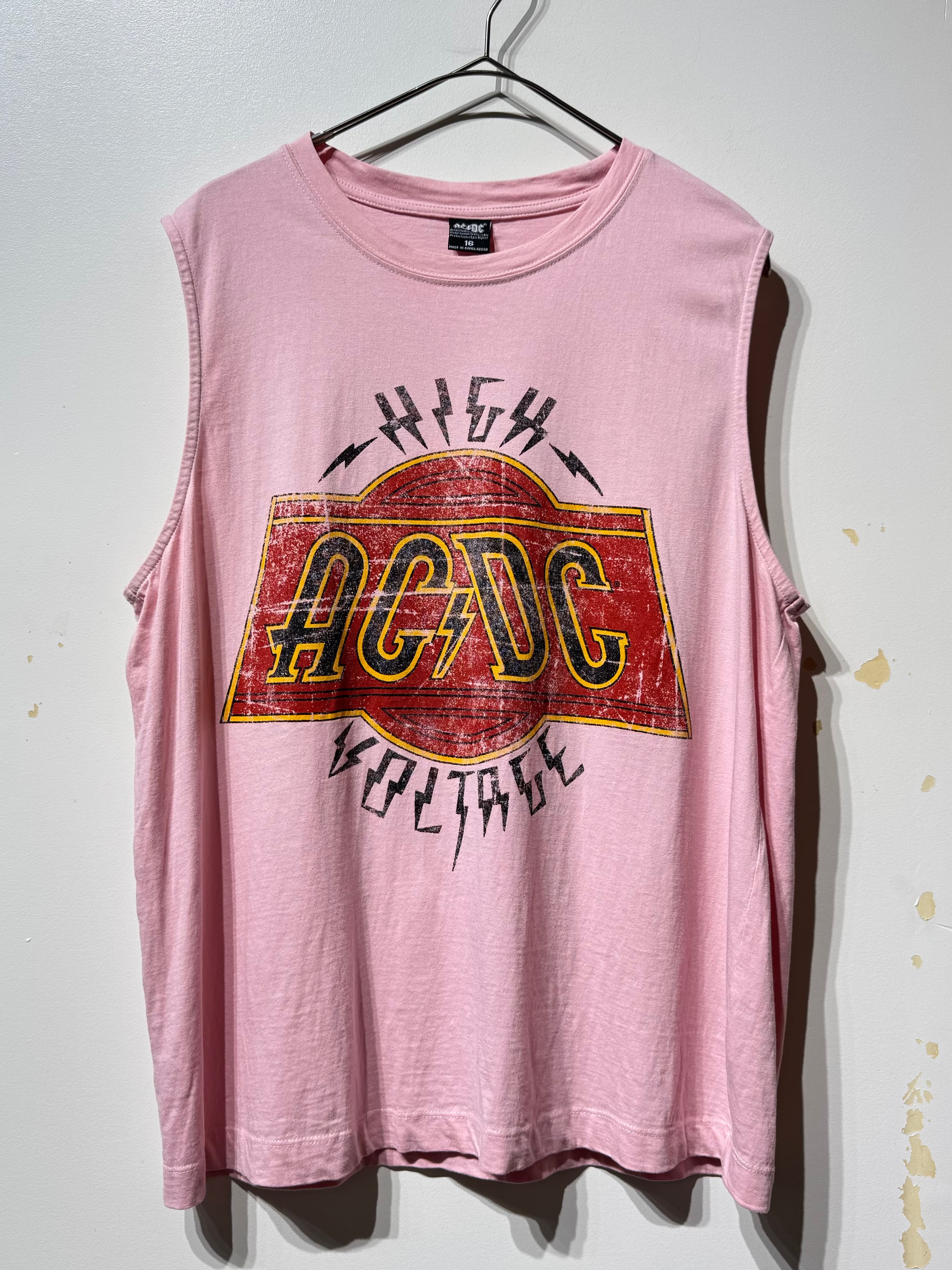 (CS2399)AC/DC “HIGH VOLTAGE” tank top
