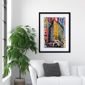 New York Pop Collage｜NYのエネルギーとレトロモダンが融合したポップアートポスター｜都会的で大胆なインテリアを演出する一枚A3ポスター