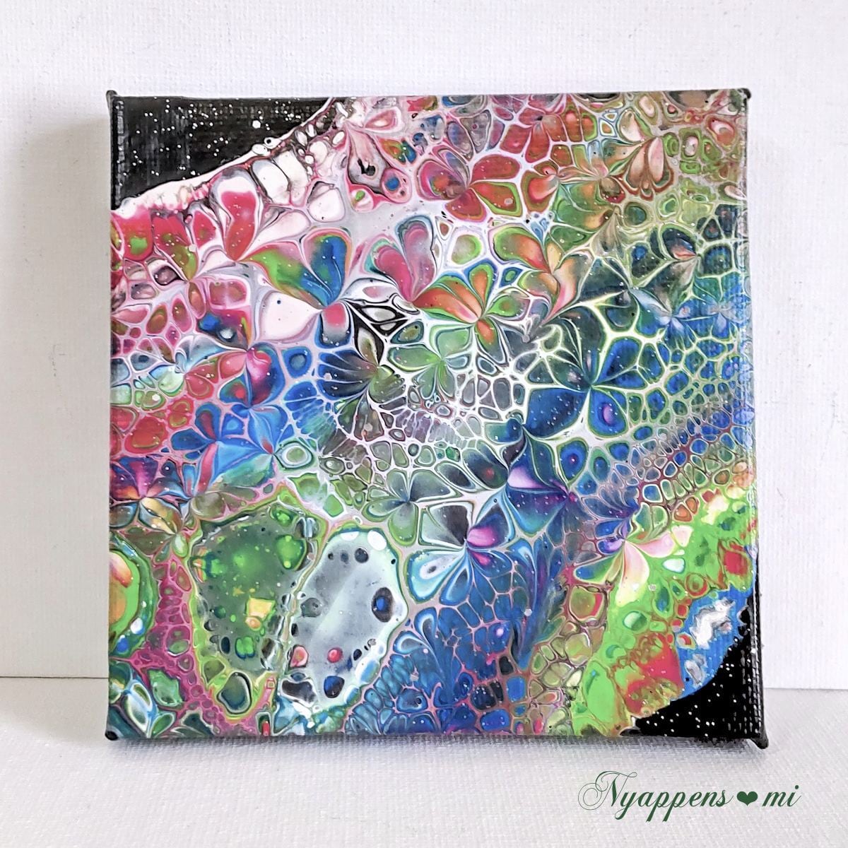 フルイドアート（虹の花） | フルイドアート|絵画|ねこクラフト雑貨|猫