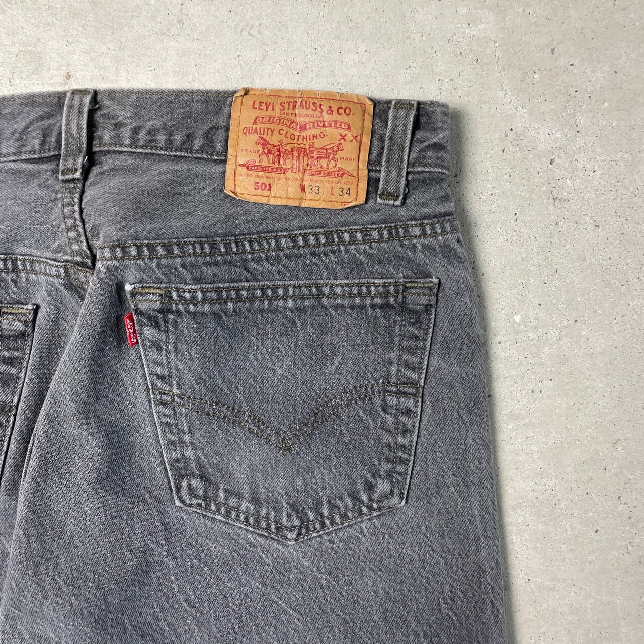 90年代 USA製 Levi's リーバイス 501 0658 先染め ブラック デニム