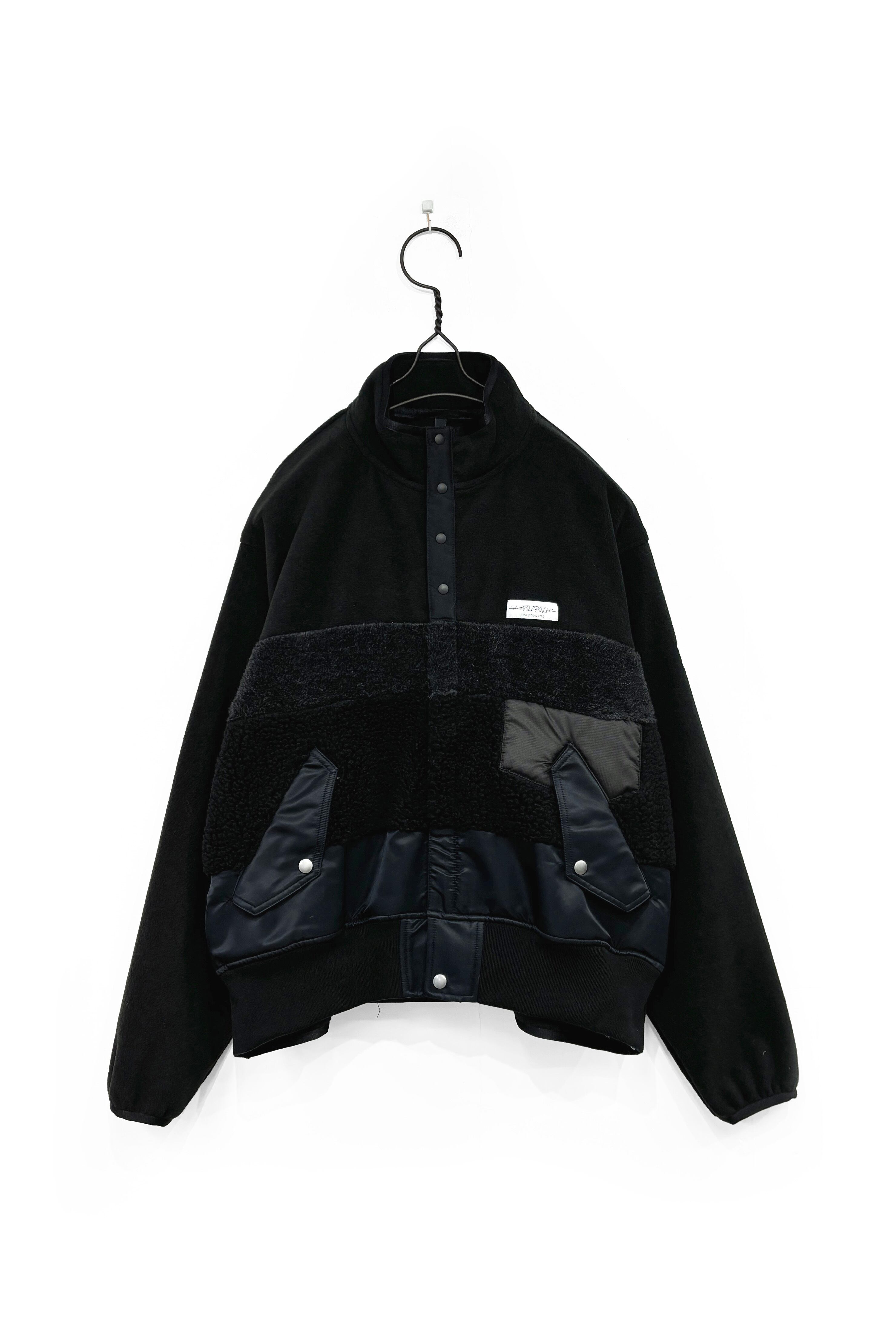 elephant TRIBAL fabrics スウェードジャケット 黒 本革