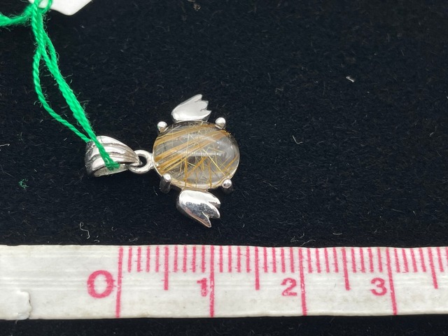 【天使シリーズ】シルバーペンダントトップ（ルチルクォーツ）