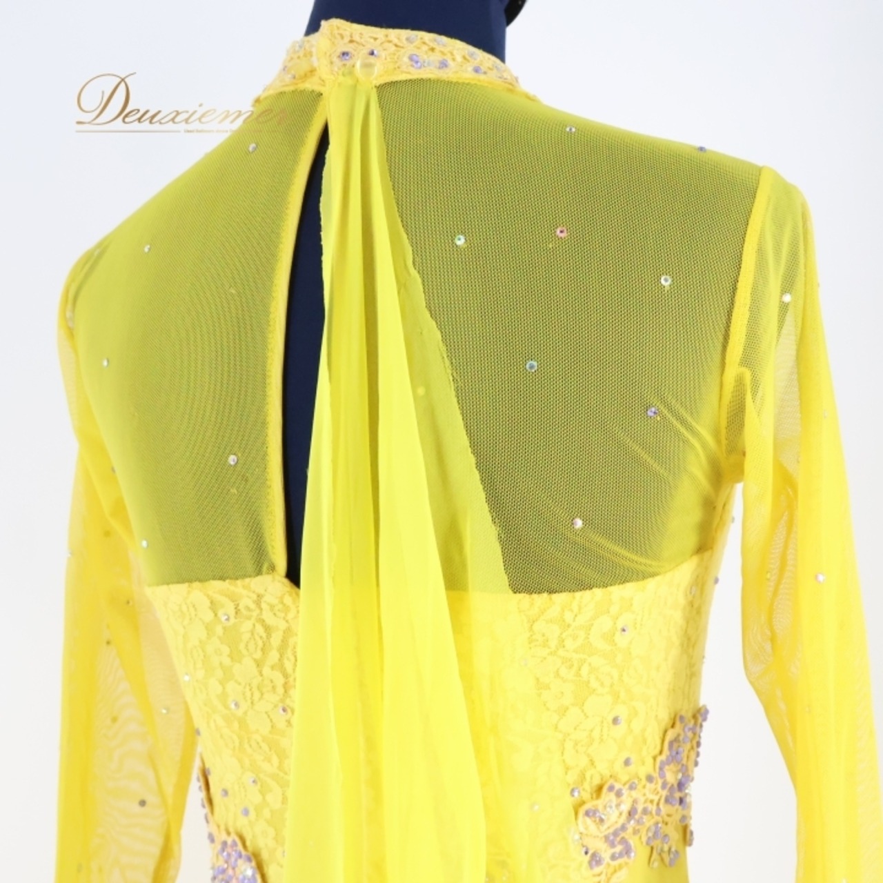 社交ダンス 衣装 スタンダードドレス ドレス スタンダード ワンピース 黄色 フロート デモ 競技 ダンス パーティ 発表会 イエロー系 フォーマル ステージ衣装 おしゃれ 美しい ラグジュアリー かわいい 女性用 エレガント イベント用