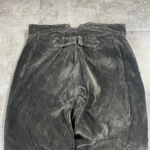 40s 50s M Faure ファーマーズ 太畝コーデュロイ 墨黒 W35 詳細写真4