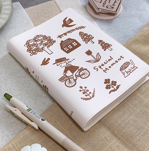 新作☆ MO804｜Molinta【Special Moment】 A6  PU 手帳 カバー + ノート