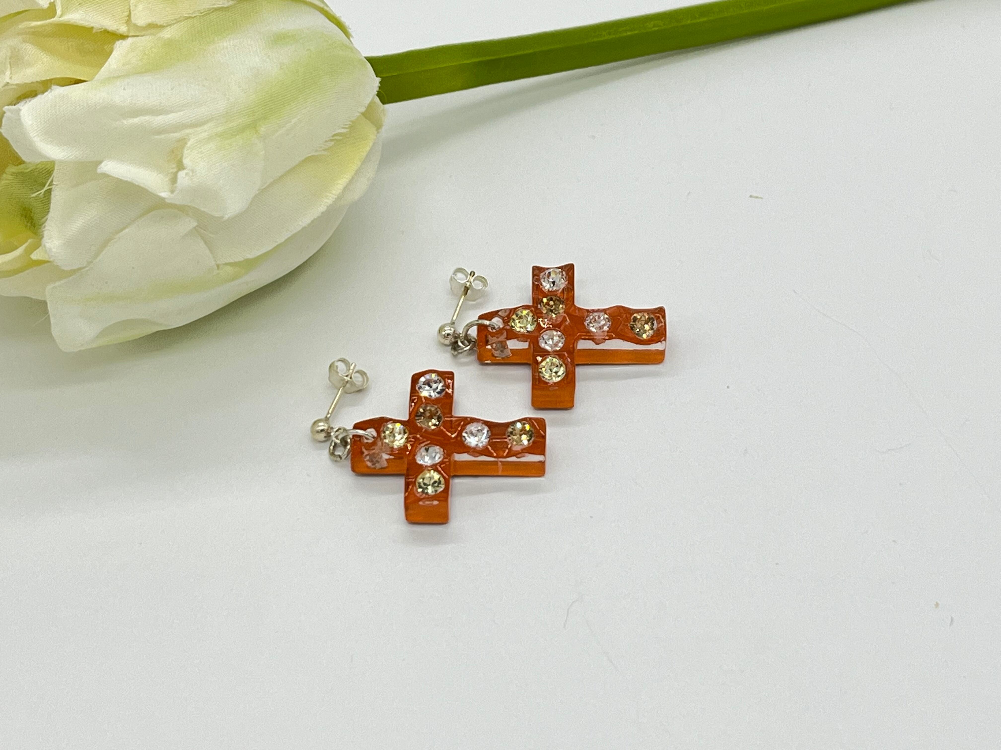 ピアス　No.5412 ピアス ネバダクロス オランジュエルメス | harraca（アラカ）