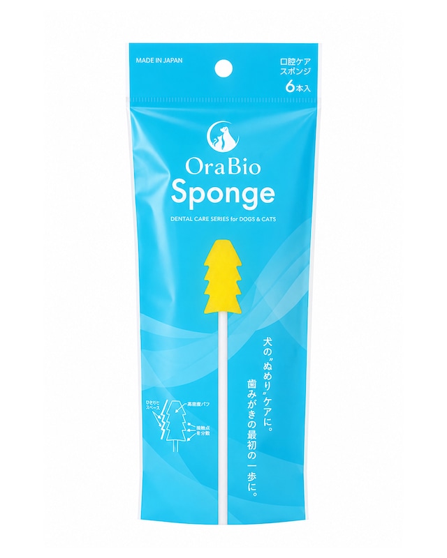 OraBio Sponge（オーラバイオスポンジ）　6本入　歯石になる前の”ぬめり”取りに