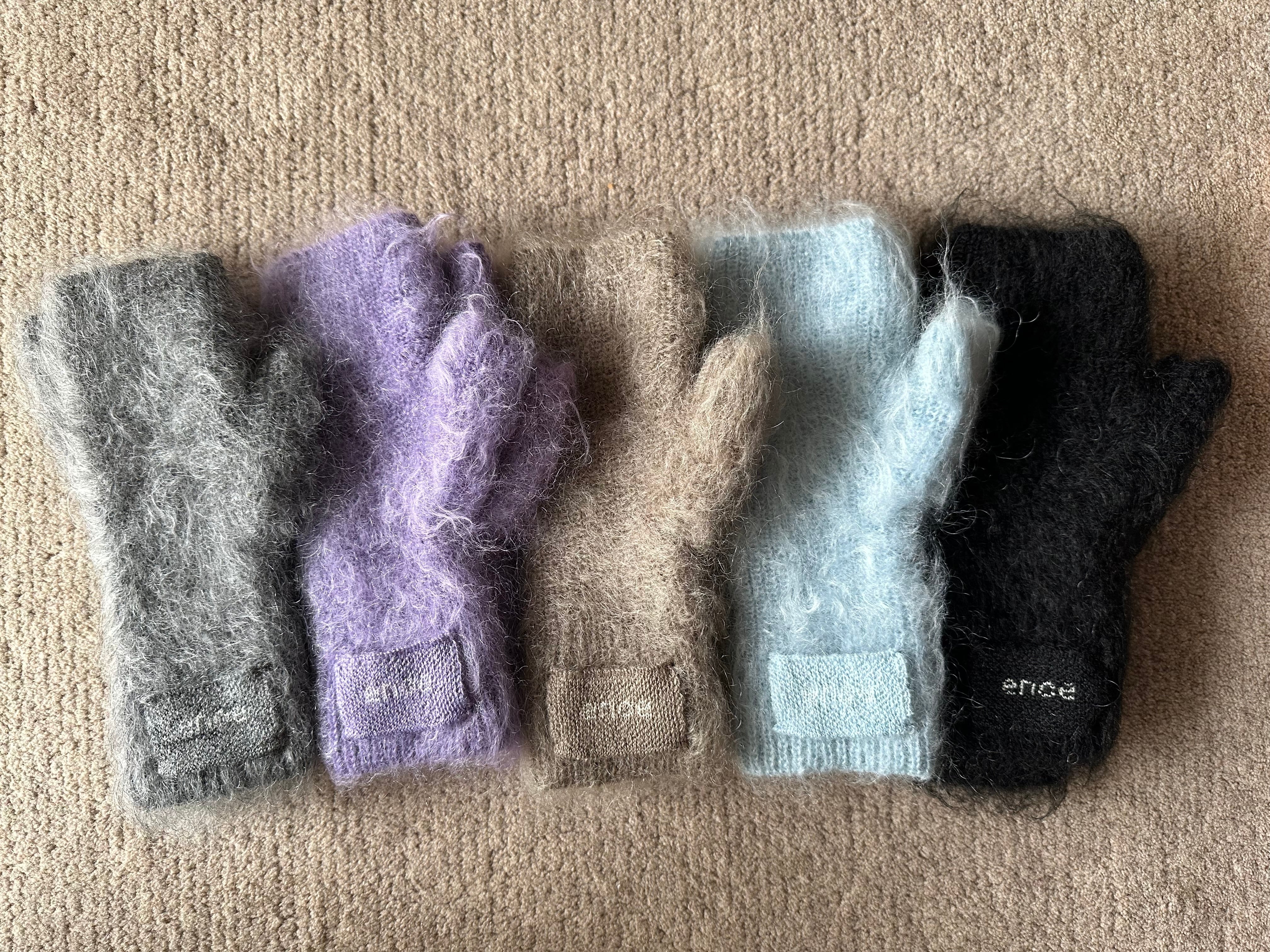 ence mohair glove（saxe blue）※1月末お届け | ence