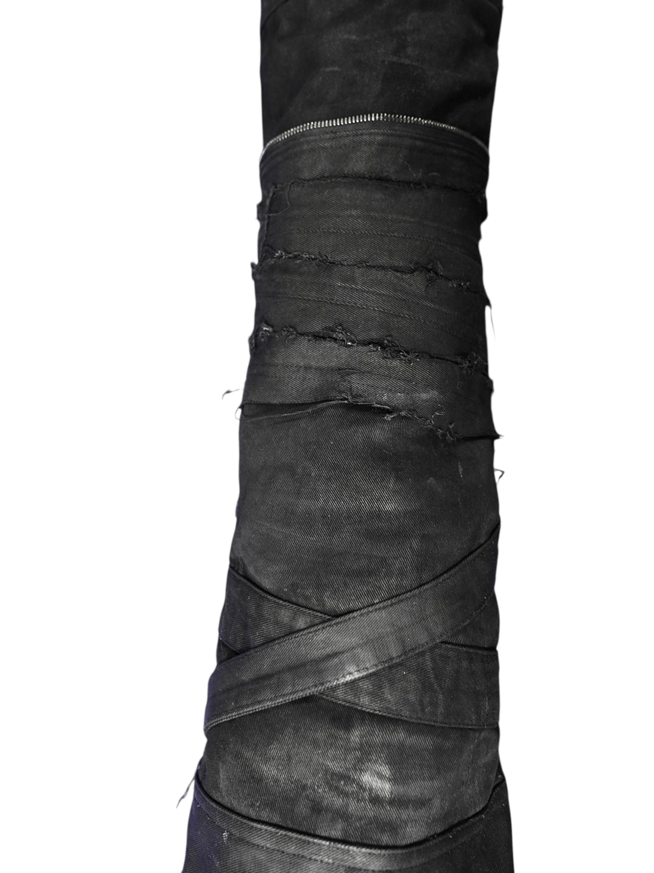 【DES'N'ATE】FAULT LINE WAXED DENIM PANTS