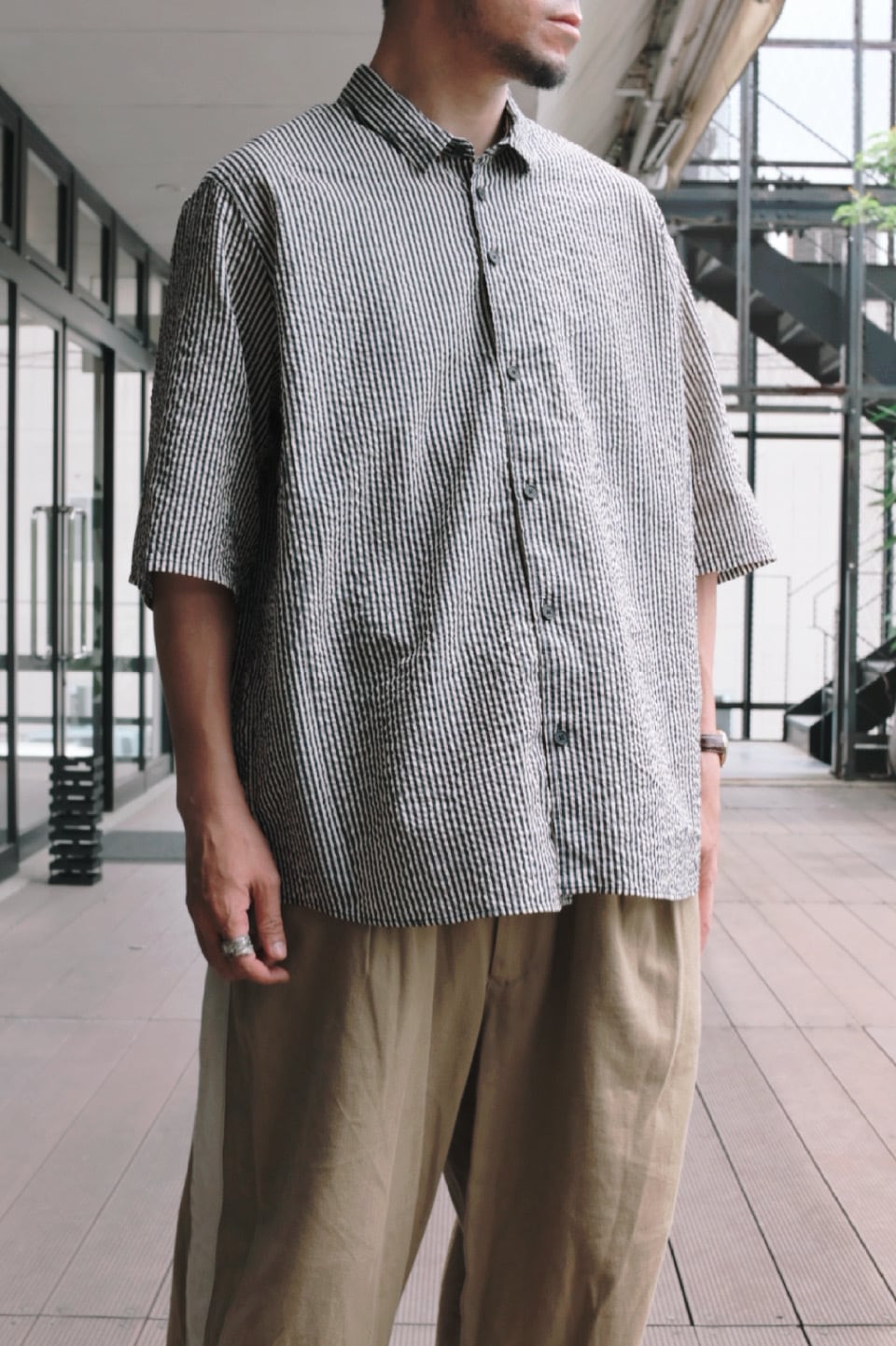 美品 FIRMUM サルエルパンツ 黒 フィルマム FIRMUM ワイドパンツ