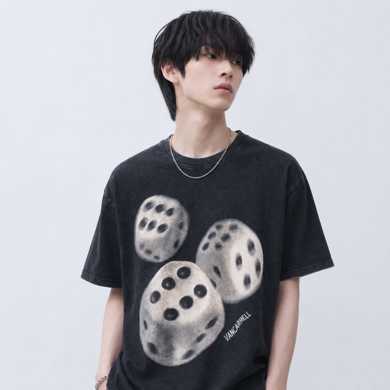 Dice Design Oversized T-Shirt 0003