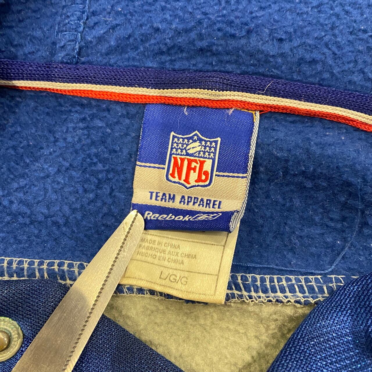 Reebok リーボック NFL スウェットパーカー メンズL 古着 ニューヨーク