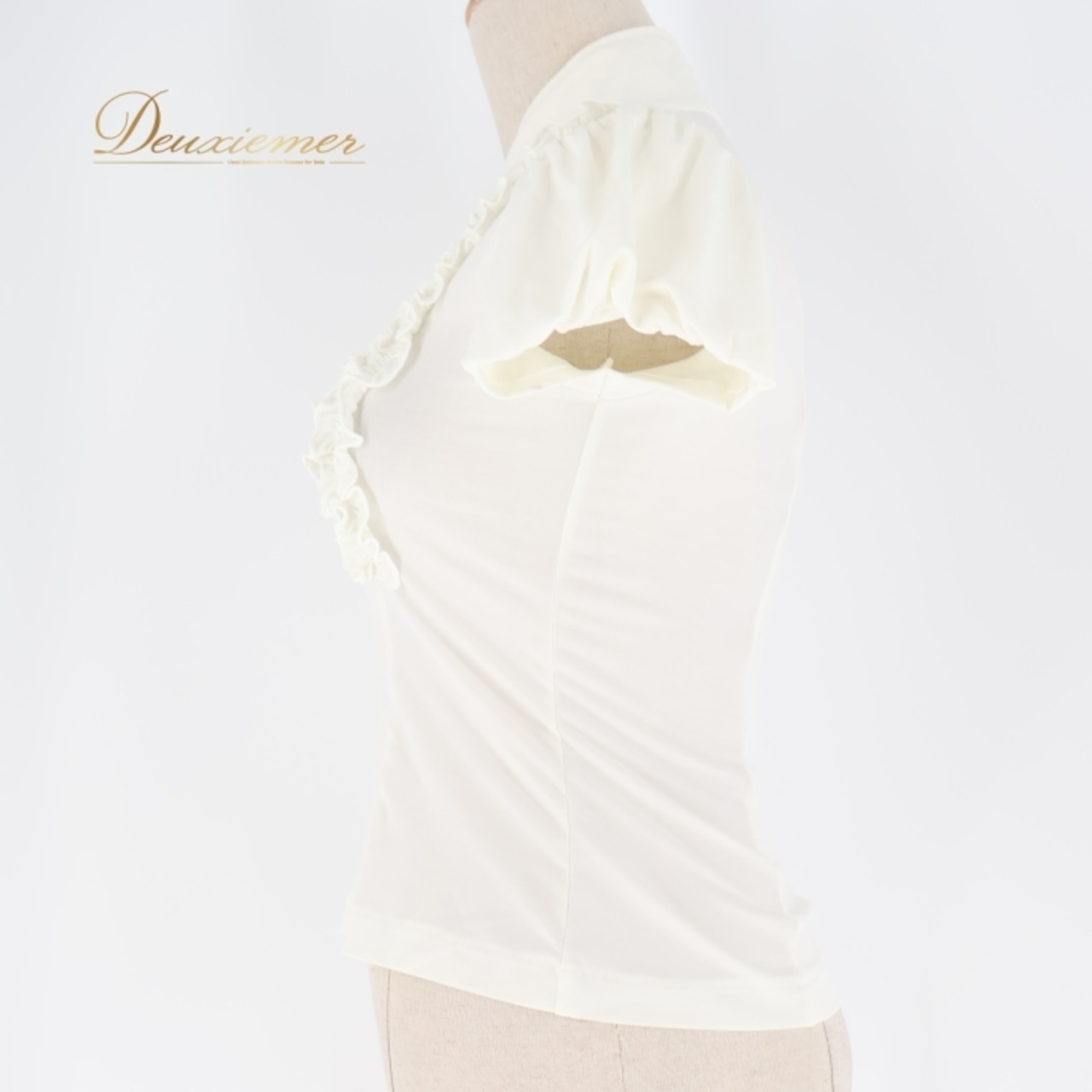 フラメンコ 衣装 トップス ブラウス ホワイト系 ドセデルフラメンコ DOCE del FLAMENCO 白 フリル ダンス パーティ 発表会 可愛い 無地 半袖 フラメンコ衣装 ブラウス レディース トップス フリルデザイン おしゃれ 発表会用 半袖 かわいい Mサイズ コスチューム ダンス衣装