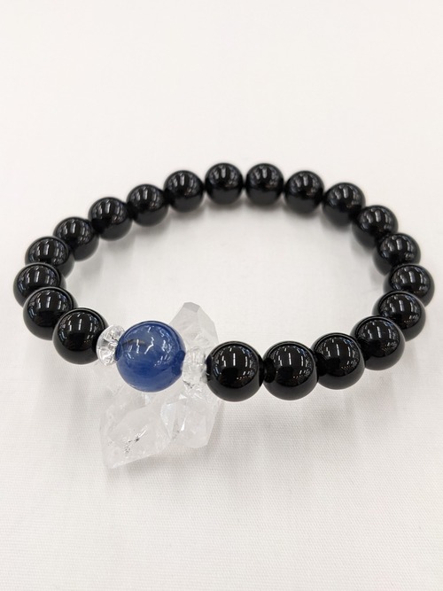 カヤナイト ✕ モリオン ブレスレット