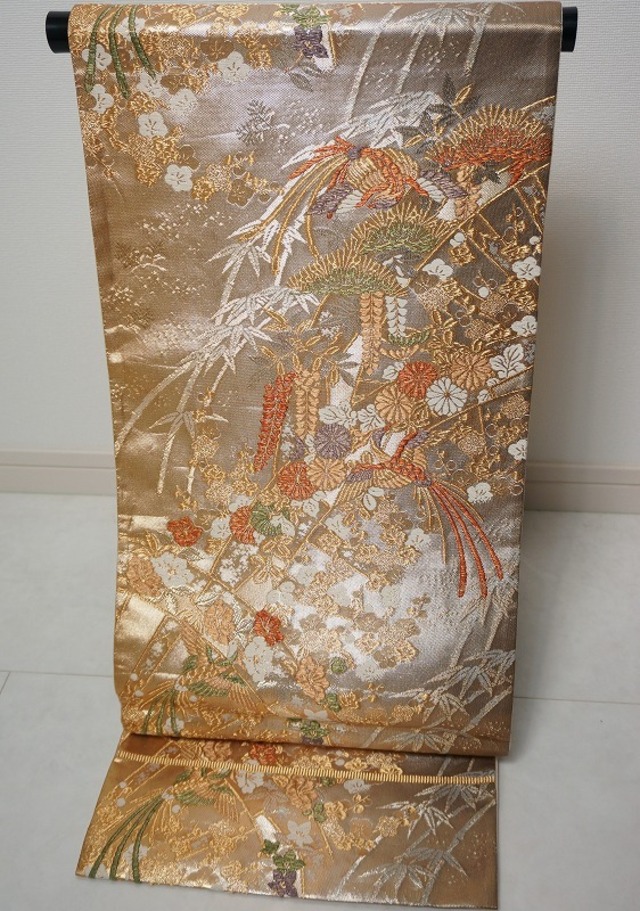 佐賀錦 藤 菊 鳳凰 袋帯 金銀糸 139 | kimono Re:和 [online store 