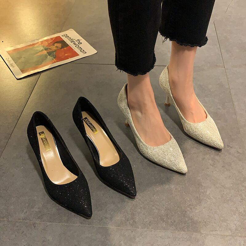 シングルヒールスプリングセット スタイル 靴 シューズ ハイヒール 春物 部族の婦人靴52954985527