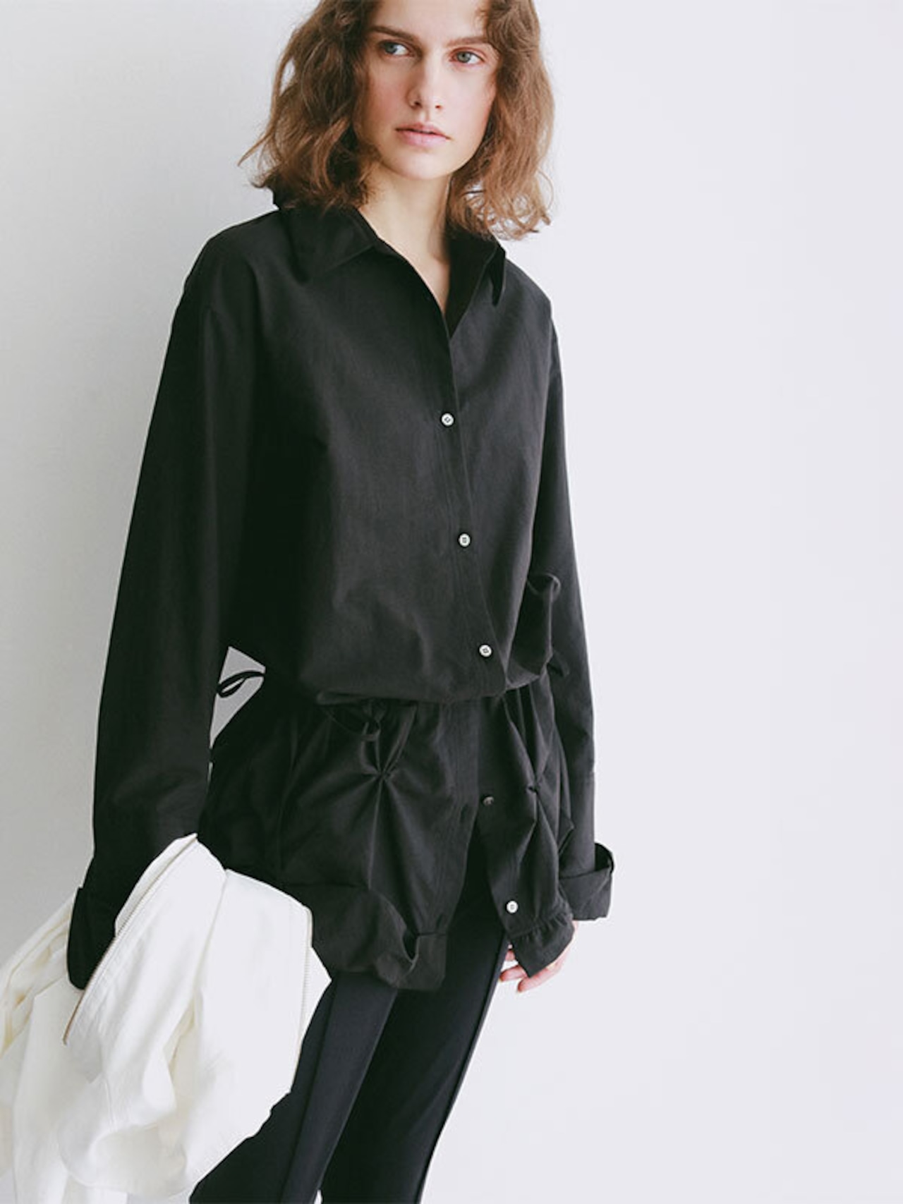 ETRE TOKYO バルーンハムデザインシャツ