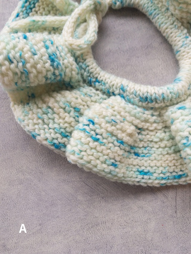 《即納》FLUFFWEAR / Ruffle Collar - Turquoise space dye