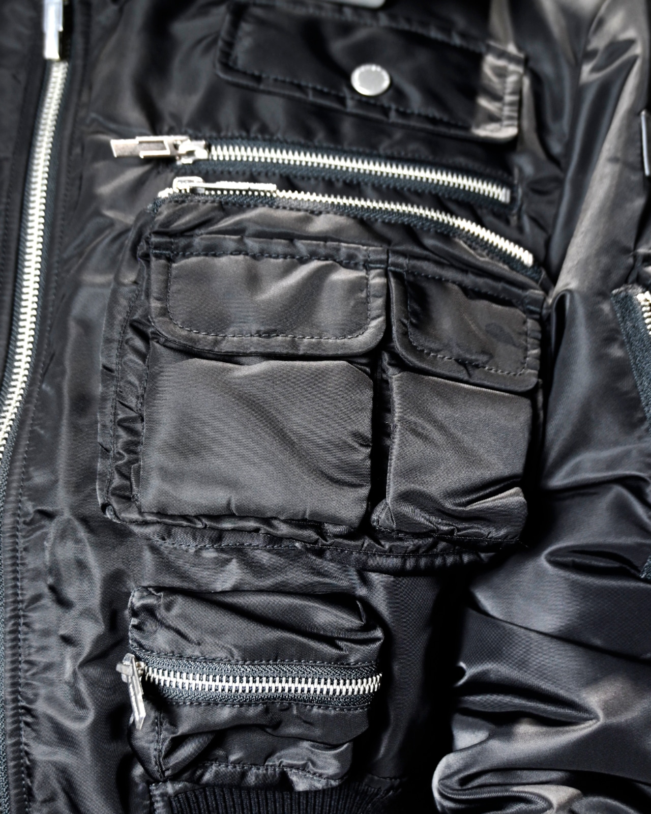 【25AW】Feng Chen Wang フェンチェンワン / Multipocket Cargo Jacket With Leather Trim / カーゴジャケット - 6