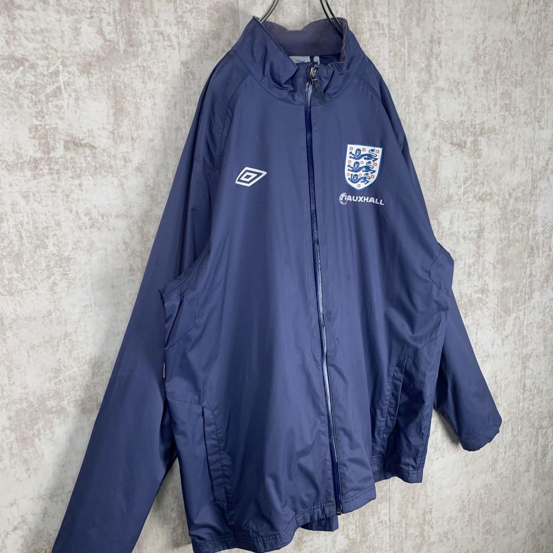 Umbro England Vintage ナイロンジャケット ネイビー XL