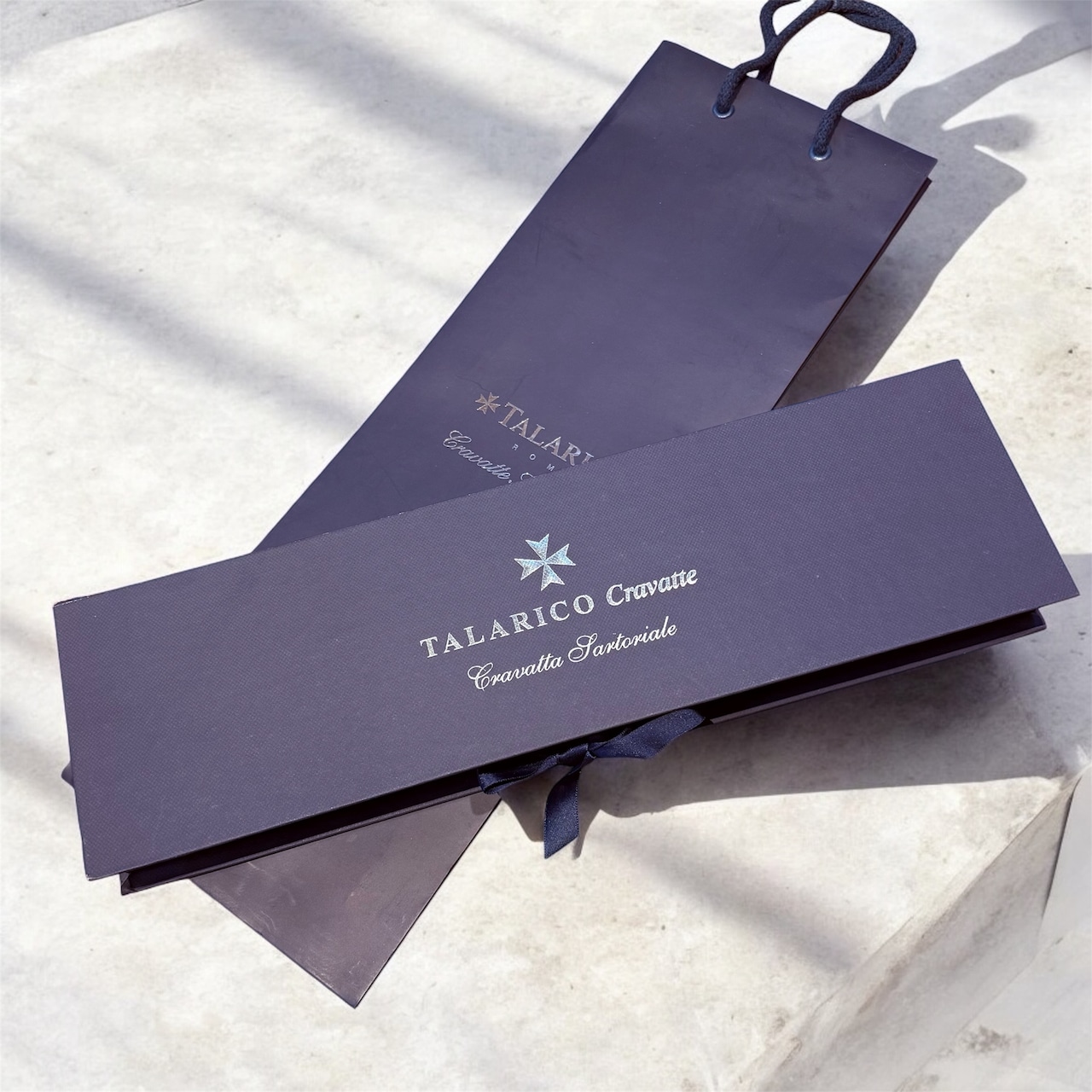 3-Fold Silk Tie, Micro Pattern, Blue and Grey - JA056129-15