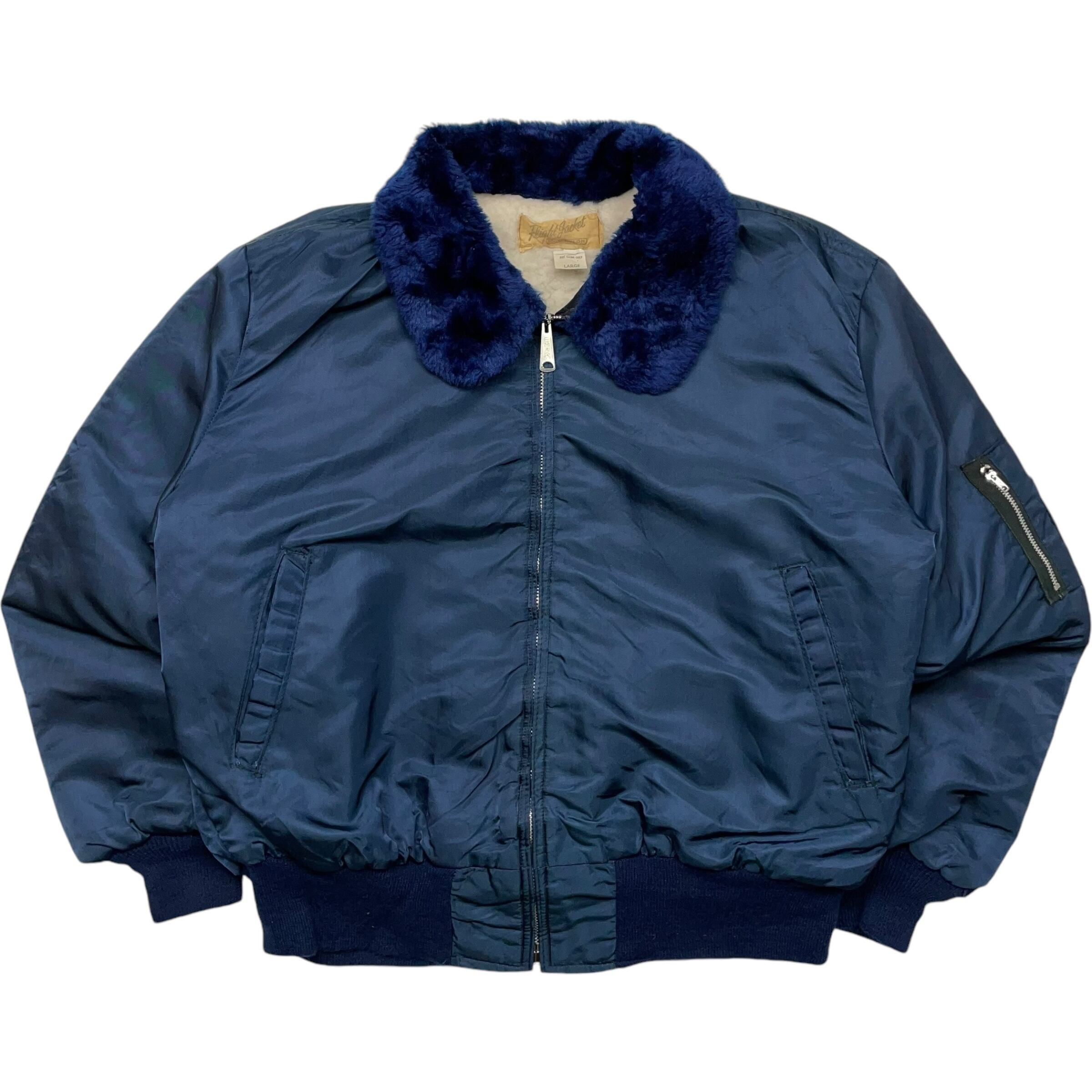 《L》 Flightjacket フライトジャケット ミリタリー 裏地ボア 90年代 vintage no.4567