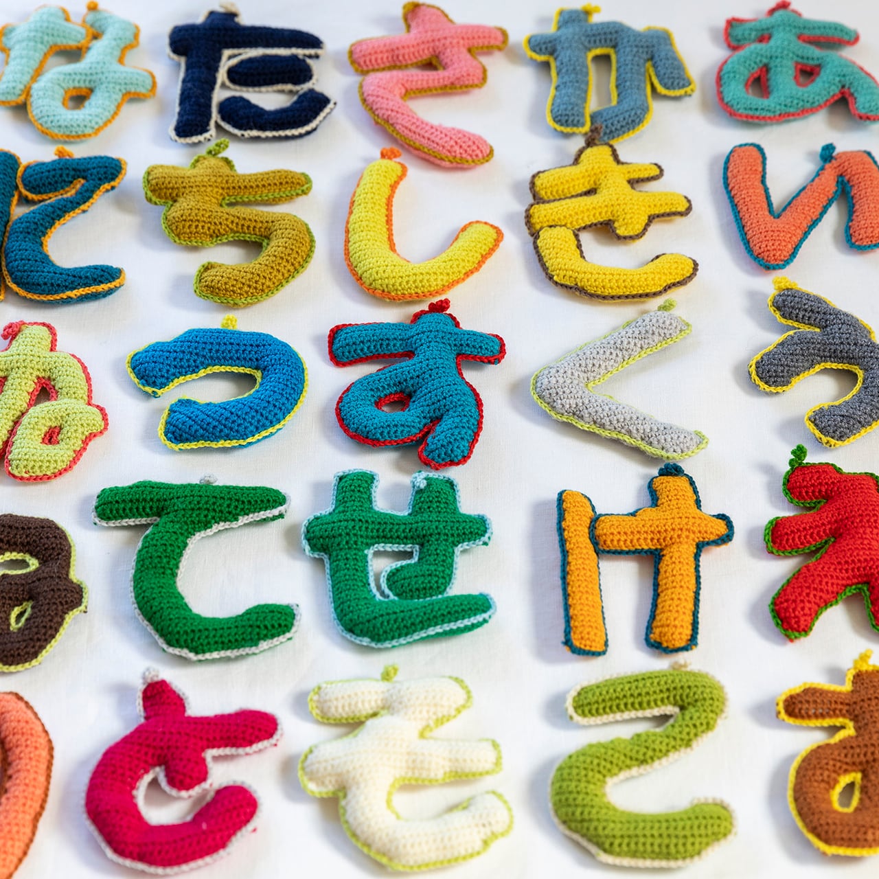 50音ひらがなセット&アルファベットセット。 PDF】「ひらがなニット 50音」のレシピ | オリジナルレシピSHOP