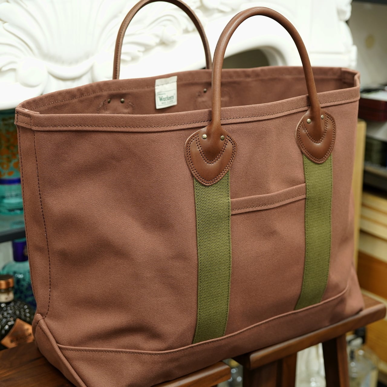 Workers（ワーカーズ） レザーハンドルトートバッグ ブラウン | CIRCLE