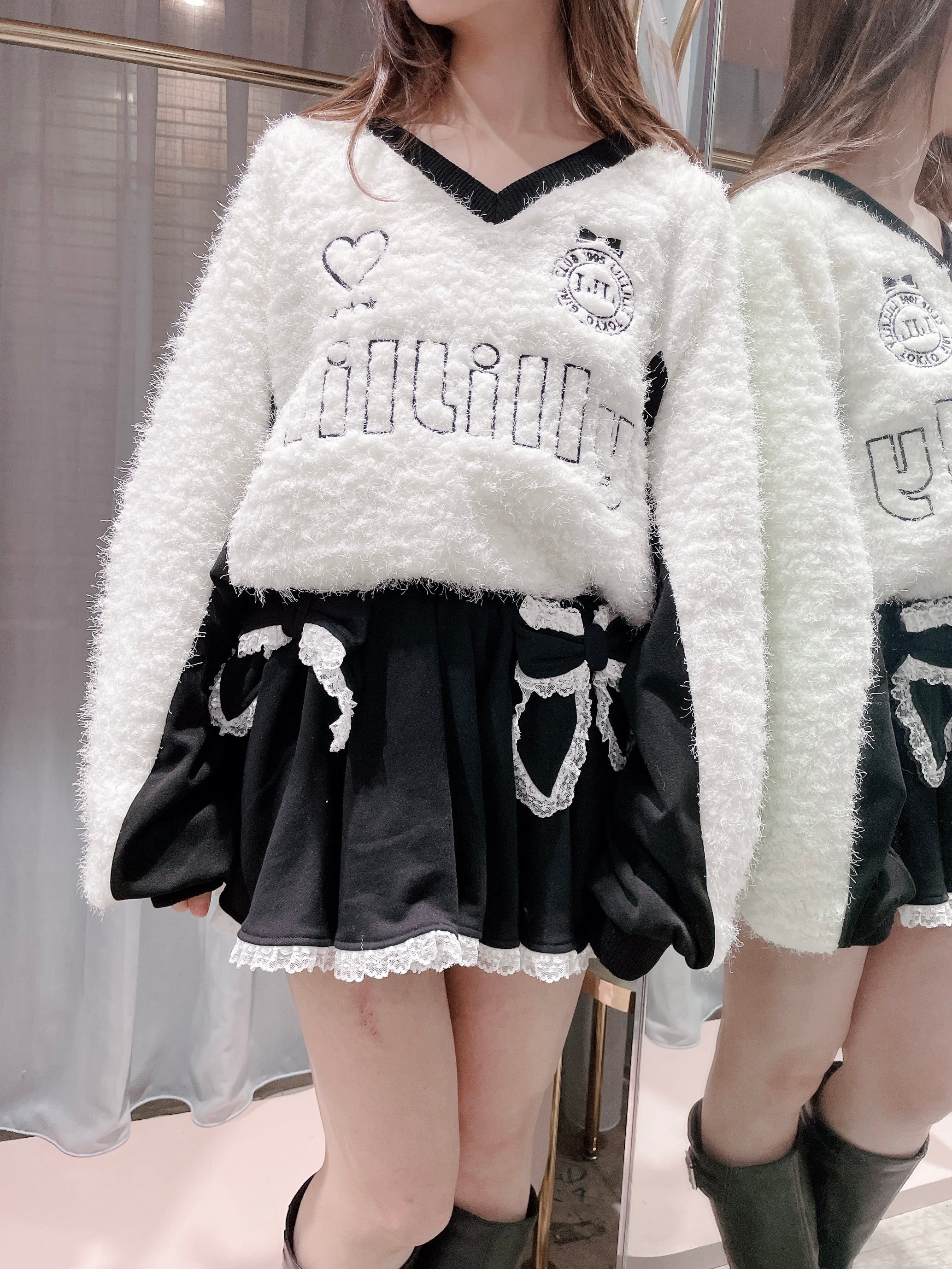 再入荷♡ユニフォームボアワンピ | lilLilly official webstore