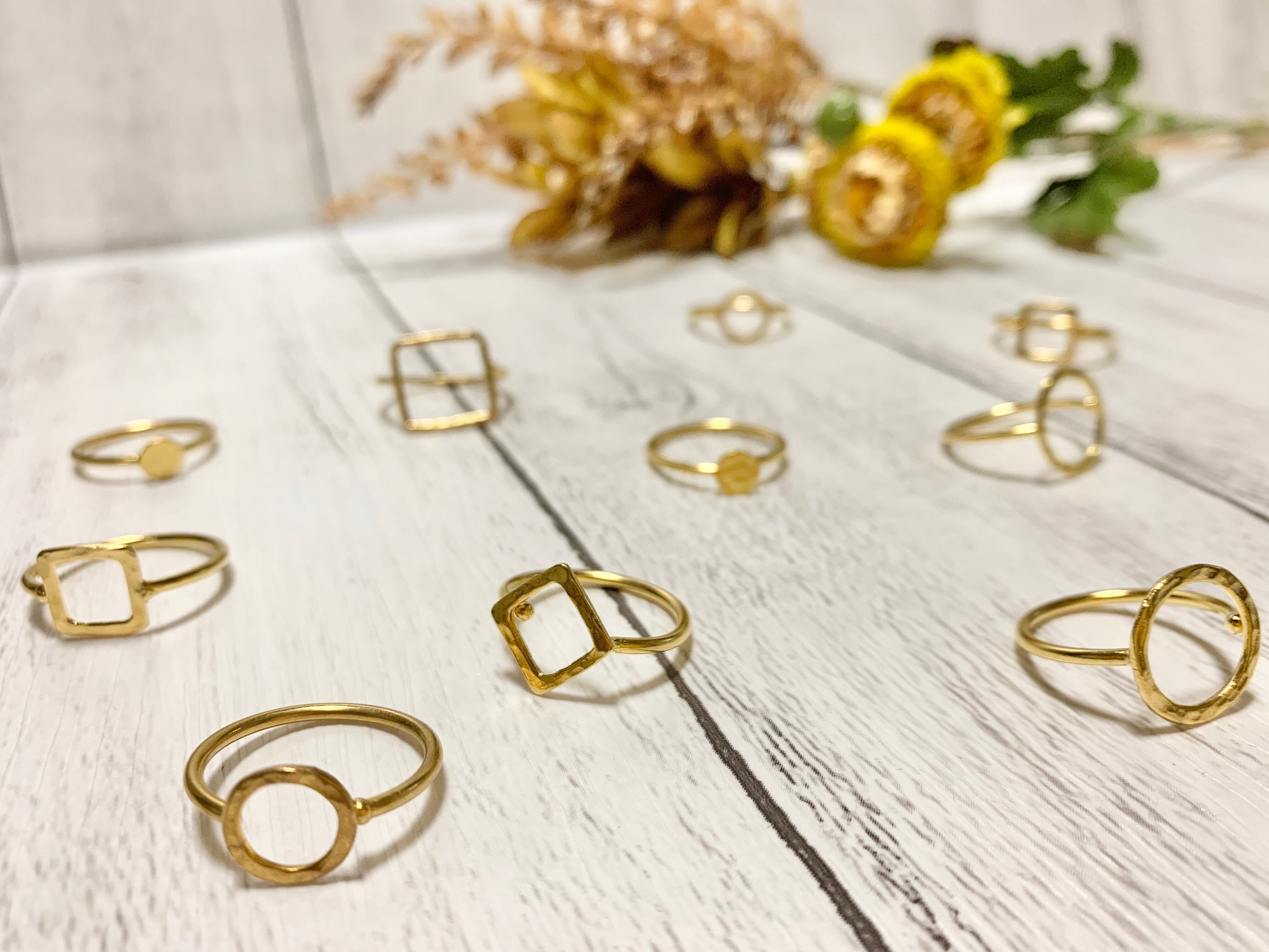 トルコ真鍮リングF