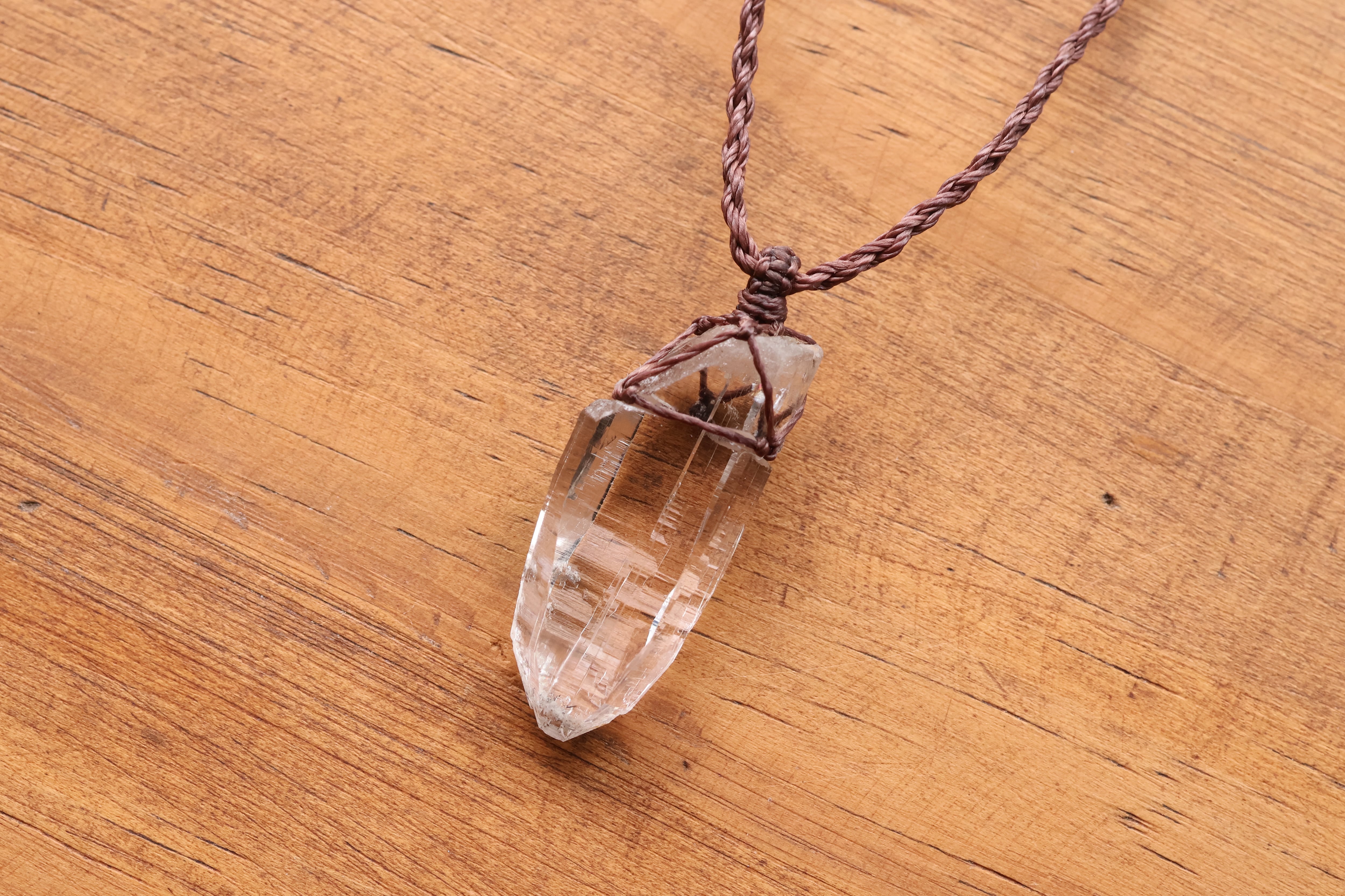 【専用】Laphus ヒマラヤ水晶ネックレス ヒマラヤ水晶ネックレス マカルー産 | 石垣島の夜光貝