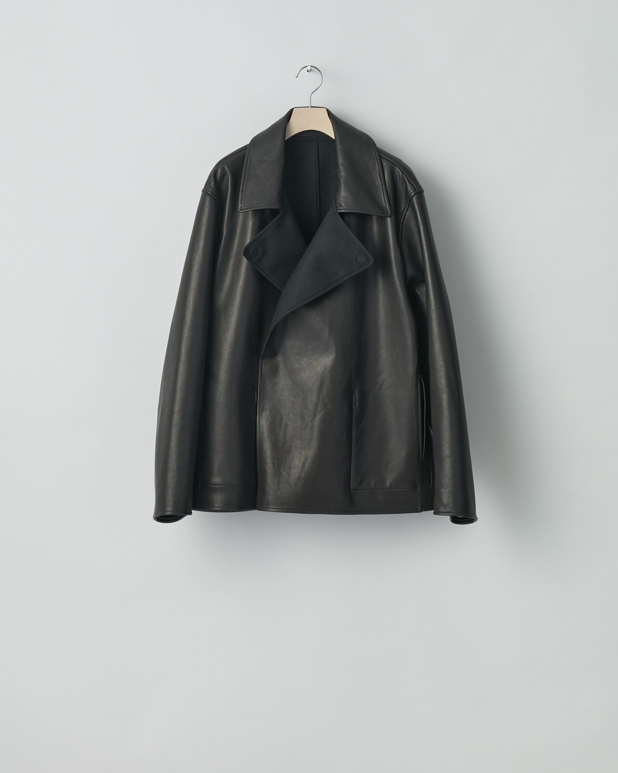 ssstein/LEATHER ZIP SHORT JACKET 