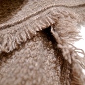 MAISON CARRÉE CASIHMERE Fringe STOLE SAND BEIGE