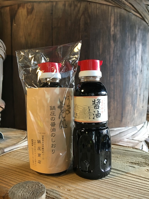 鍋庄商店　まろやか醤油　卓上300ml    1本