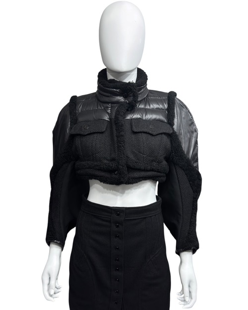 AW2003 BALENCIAGA CROPPED BOMBER JACKET