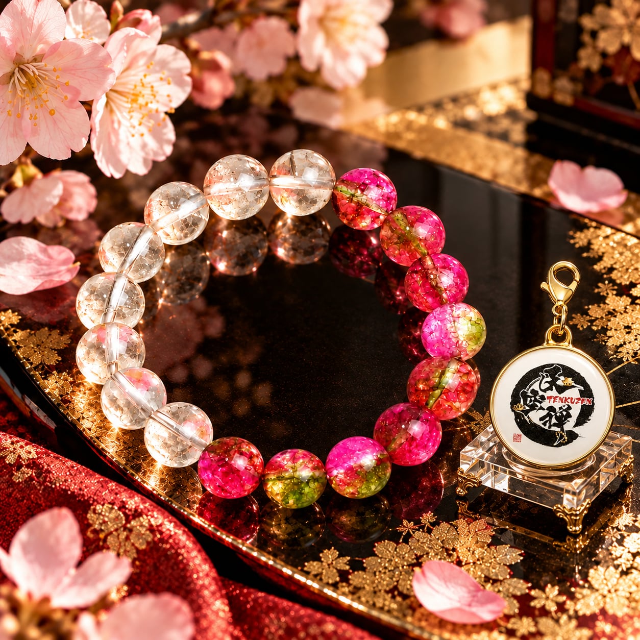 桜華(おうか)|ヒマラヤ水晶ブレスレット|お寺でご祈祷済み|水晶ブレスレット|水晶 パワーストーン ブレスレット|天然石ブレスレット|パワーストーンブレスレット|浄化|魔除け|厄除け|【天空禅】