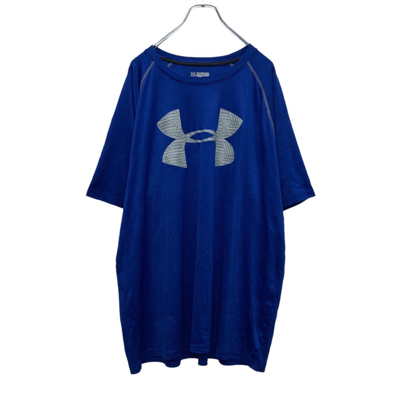 UNDER ARMOUR 半袖 ロゴ Tシャツ 2XL ブルー グレー アンダーアーマー 