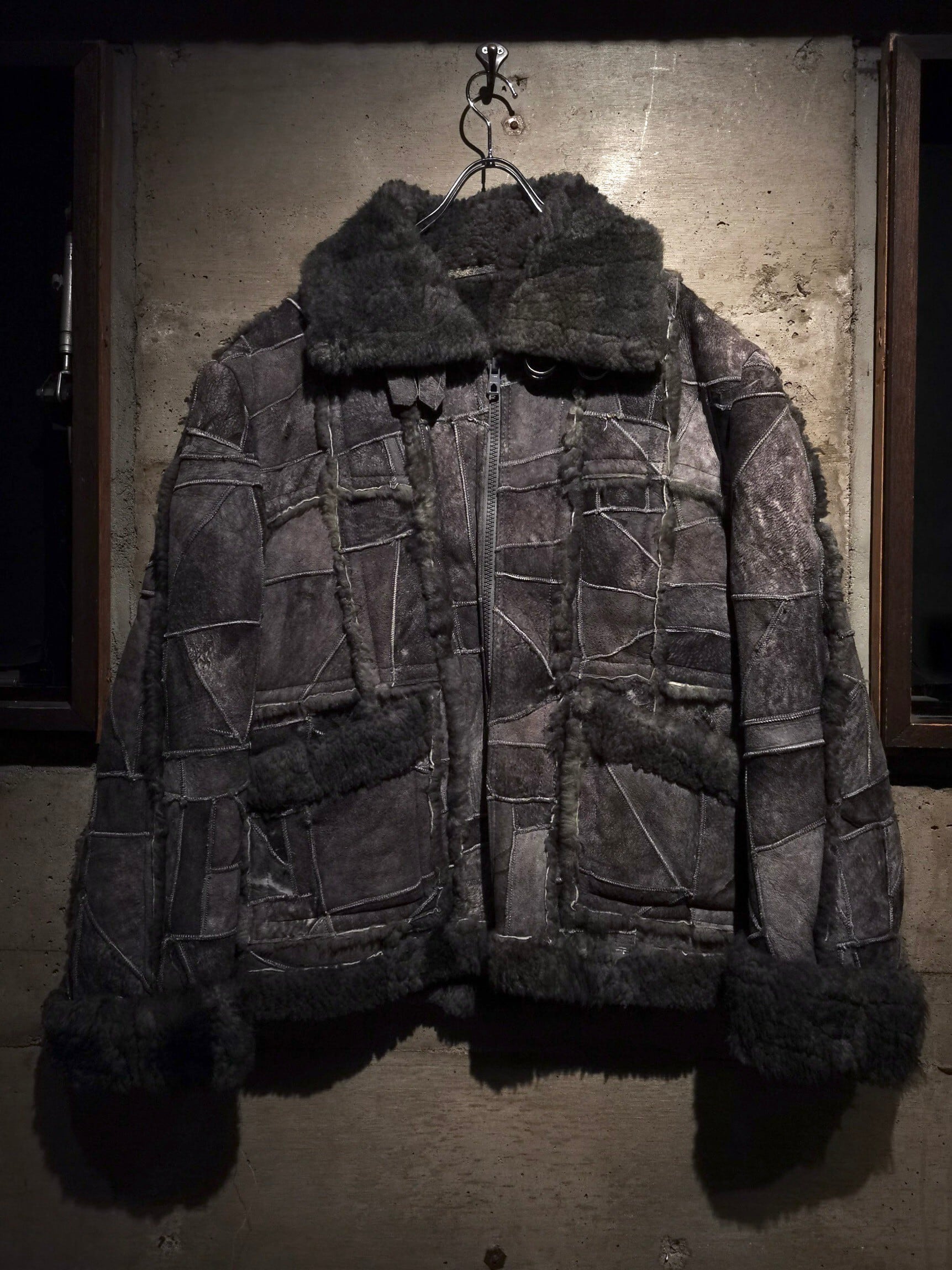 Caka】Patchwork Design Beautiful Fade Color Vintage B-3 Type