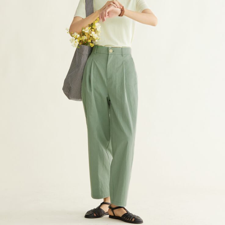 basic green pants