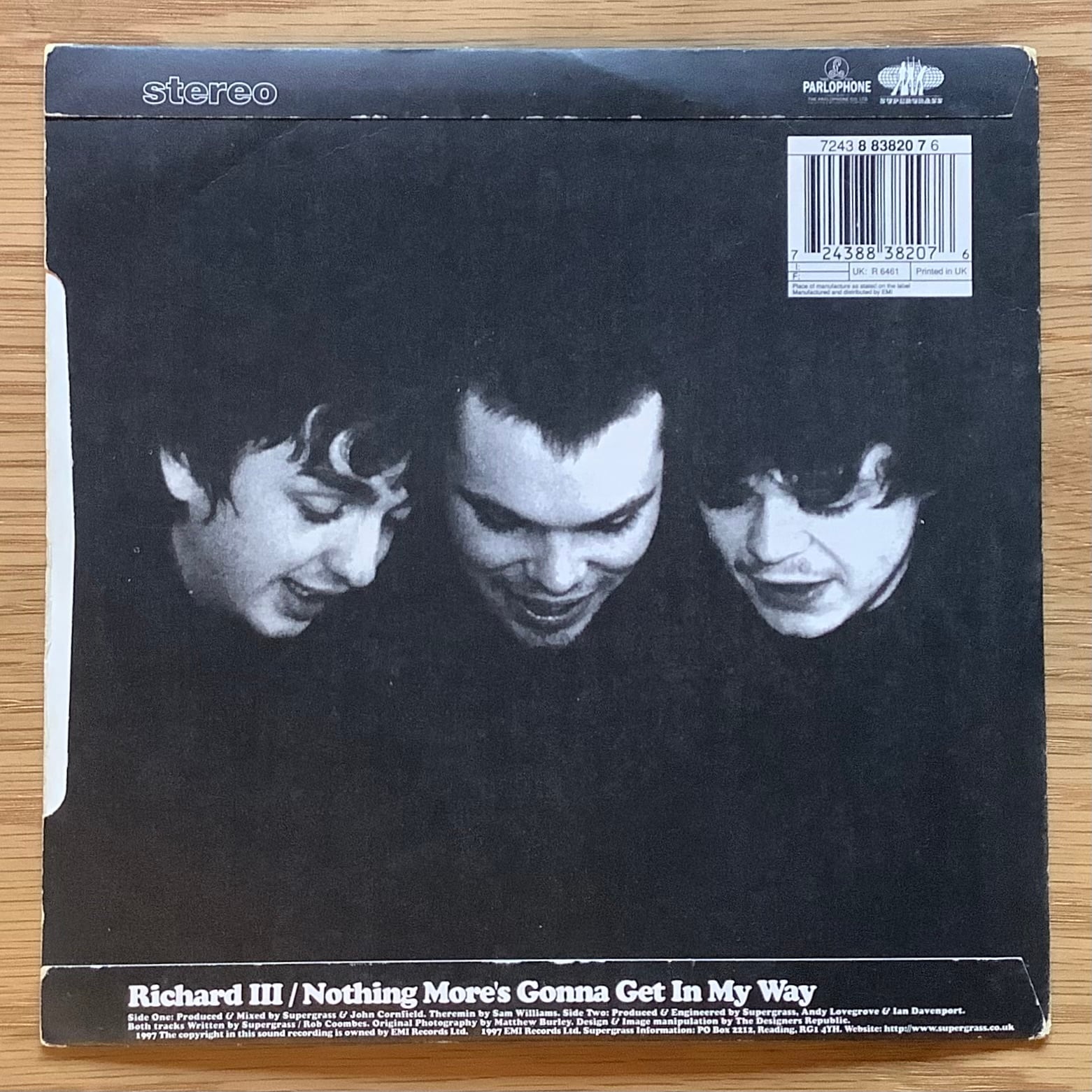 SUPERGRASS / A: RICHARD Ⅲ / B: NOTHING MORE'S GONNA GET IN MY WAY