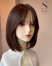 16プレミアム・モモ(ブラウン)人毛フルウィッグ