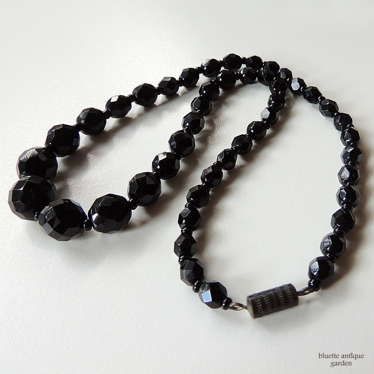 アンティーク フレンチジェット ネックレス