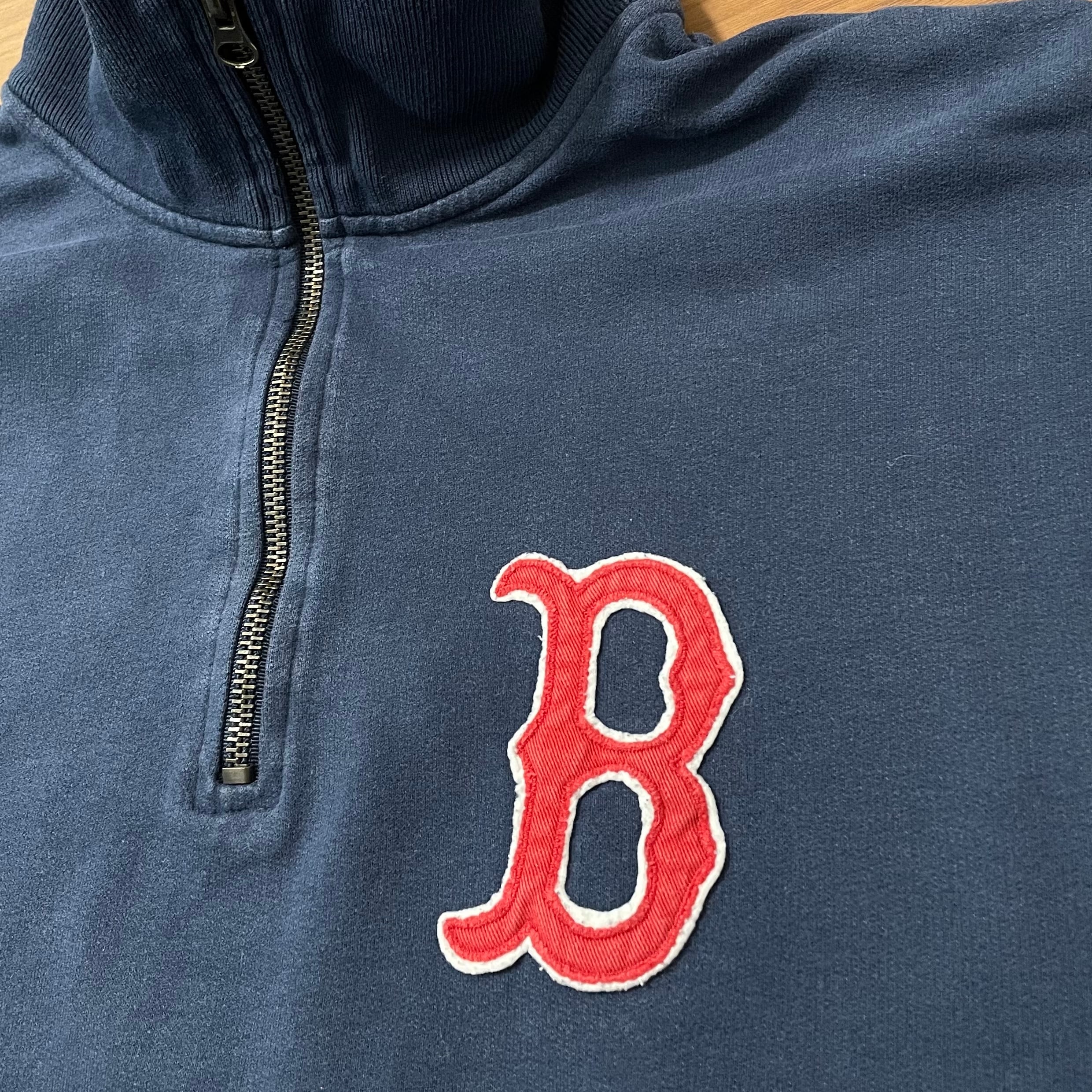 47BRAND】MLB レッドソックス REDSOX ハーフジップ スウェット プル ...