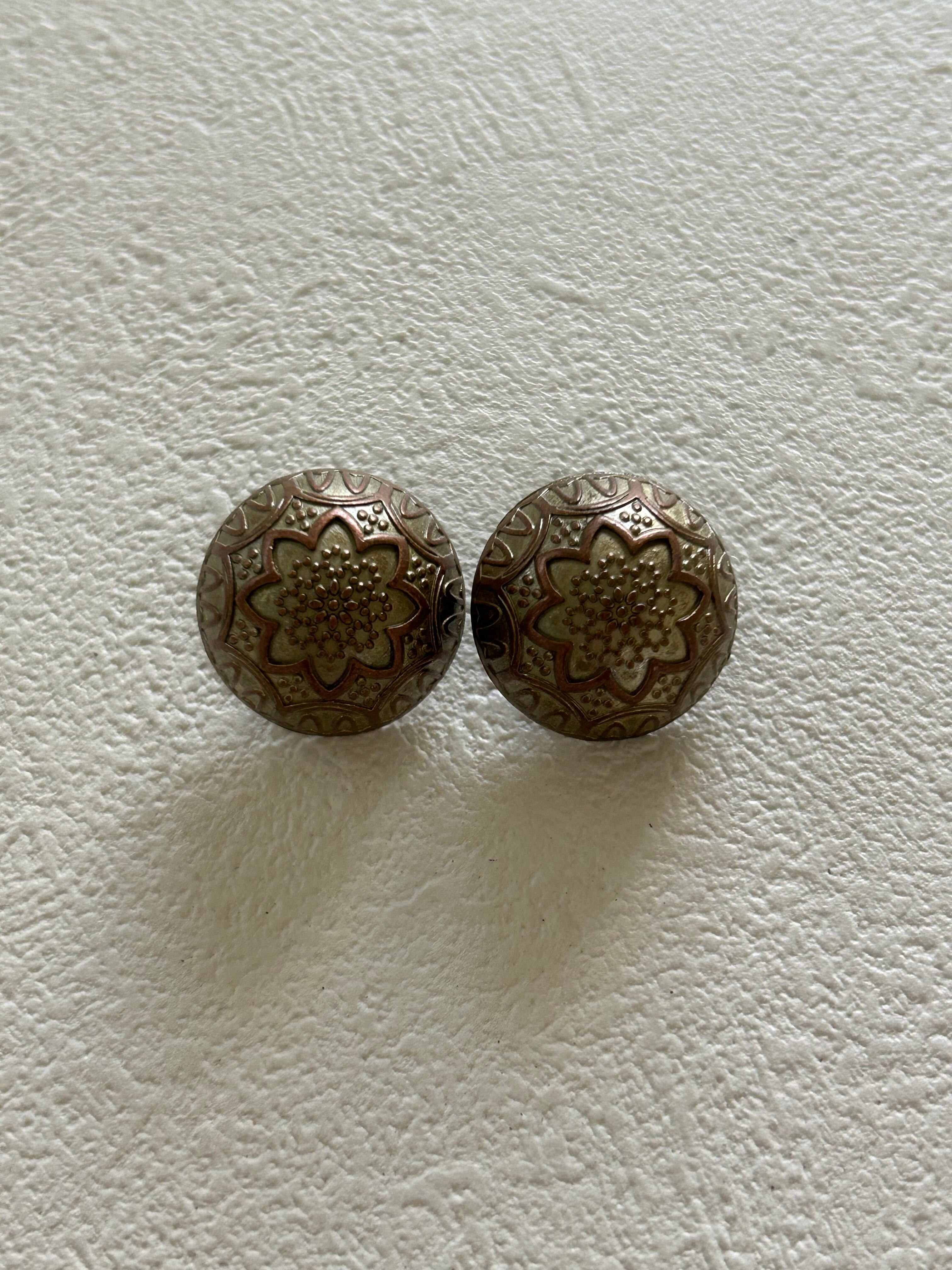 輸入デザインボタン ドーム型 メタル アンティーク調 1.9cm 高さ1.9cm アクセサリーパーツ デコレーション材