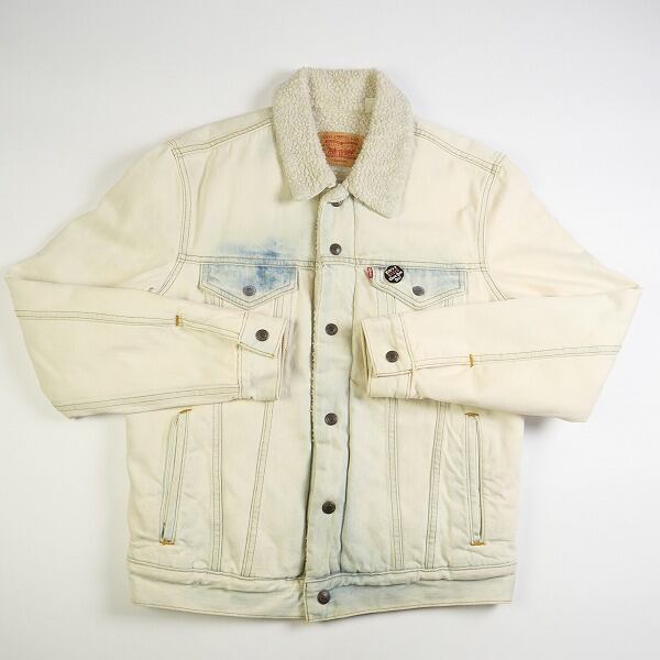 supreme×levis Bleached Sherpa ジャケット S