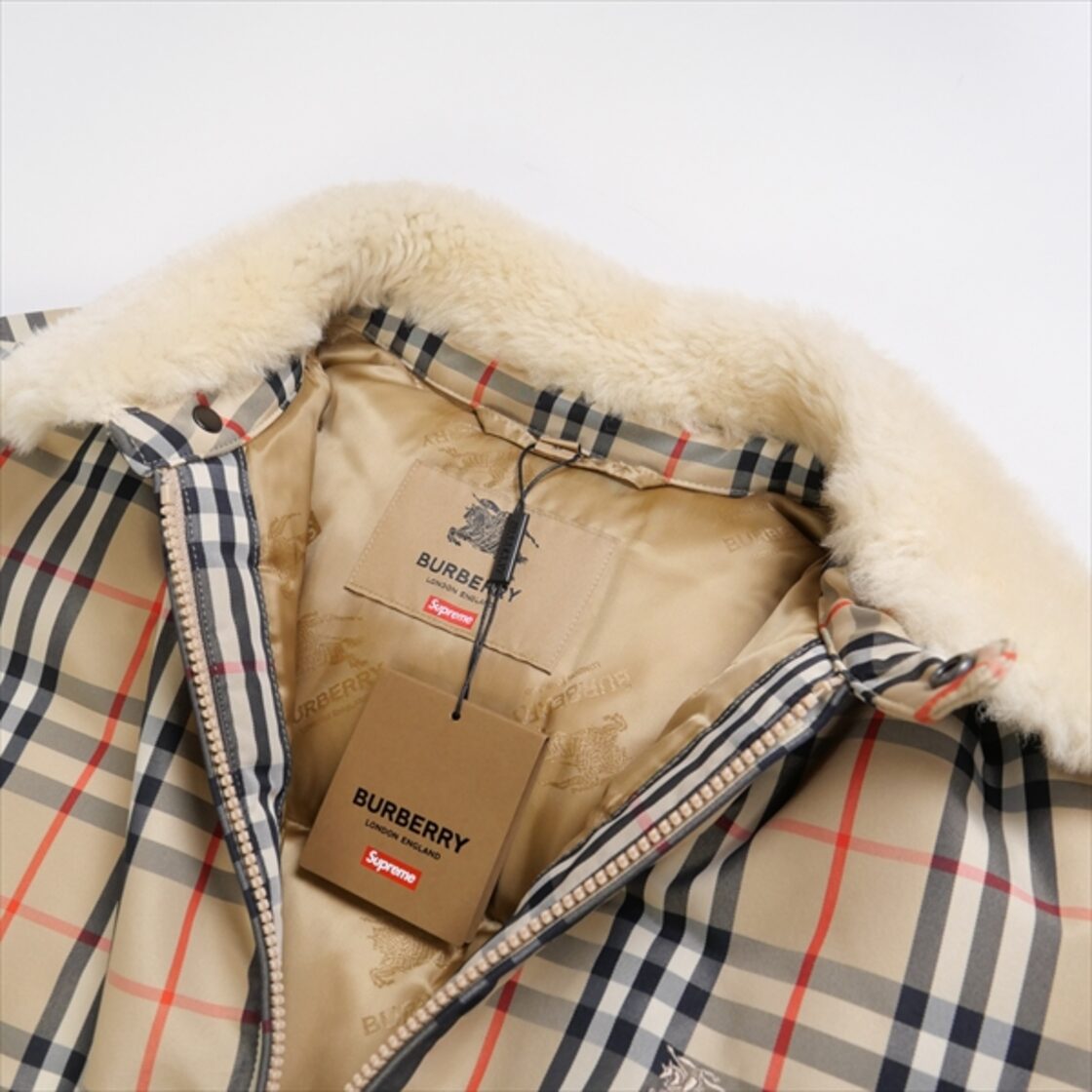 Size【M】 SUPREME シュプリーム ×Burberry Shearling Collar Down  