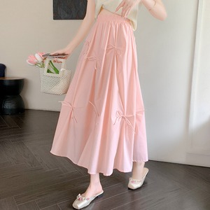 リボン フレア ロング スカート 10295
