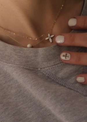 Cross Pearl necklace
